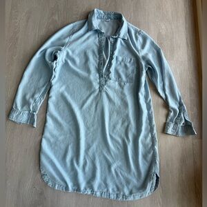 Old Navy Light Blue Denim Shirt Dress